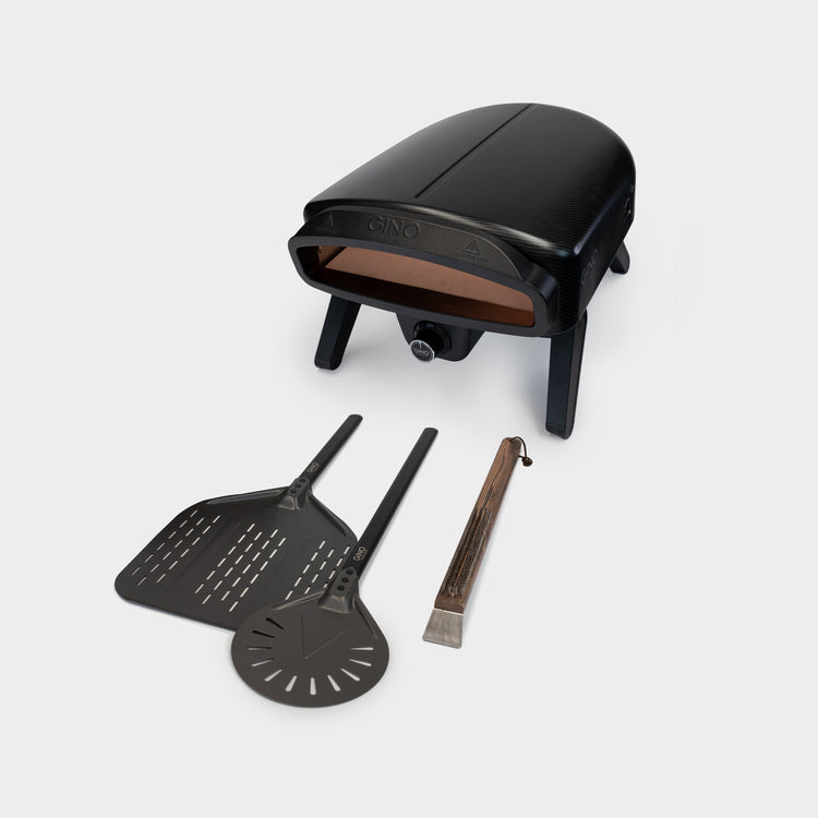 Nero x Gino pizza oven met accessoires