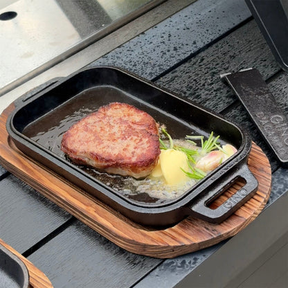 Gino Cast Iron Griddle Pan & Skillet Pan Set